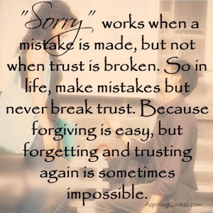 When trust is broken - Aspiring Quotes